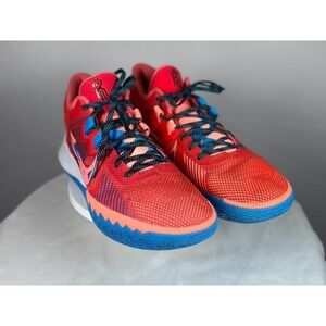 These are Nike Kyrie Flytrap 4 "USA/Red Blue" PE edition basketball sneakers.